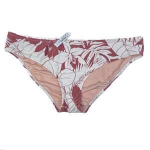 Madewell Second Wave Classic‎ Bikini Bottom XXL NWT Tropical Vacation in Brick